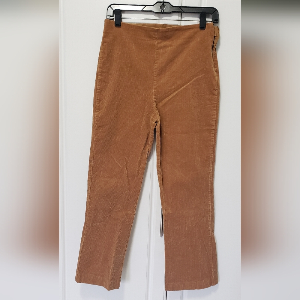 Crown & Ivy Women's Brown Corduroy Pants